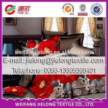 wholesale Weifang 100% polyester India 125gsm 3d flower disperse printed bed cover set quilt cover 3d printed bedding set